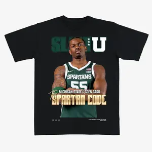 Coen Carr Michigan State Graphic T-Shirt – Spartans Basketball Player Tee for Fans Game Day Outfit Men Tops