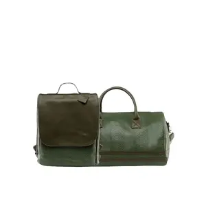 Signature Weekender Travel Set in Olive