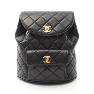 Pre-owned CHANEL Lambskin Tote Bags Matelasse Backpack