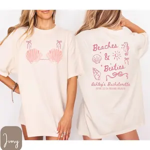 Comfort Colors Beaches and Besties Shirt, Girls Trip Beach Tee, Best Friends Vacation Shirt, Tropical Getaway T-Shirt, Birthday Trip Tee