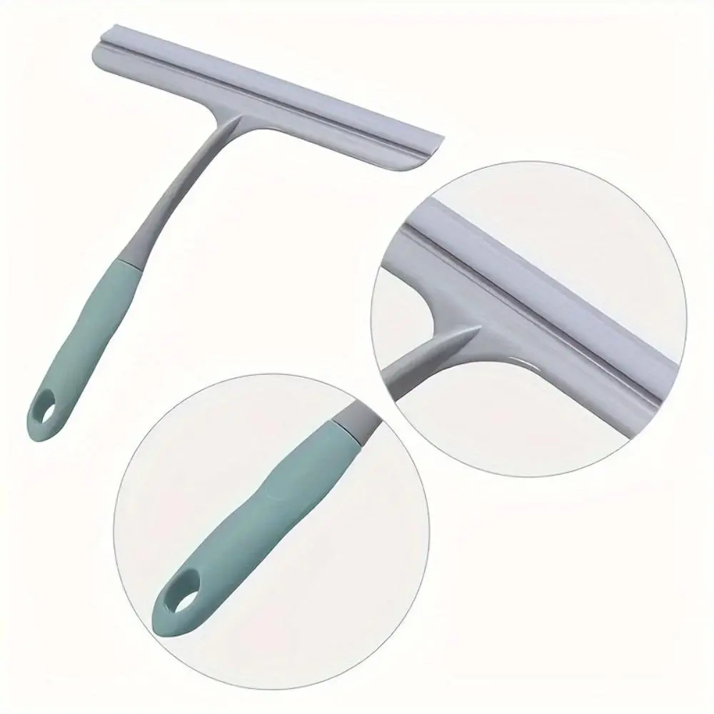 3pcs Multifunctional Plastic Squeegee - Wall-Mountable Glass & Floor Wiper for Home, Car Cleaning (Bathroom, Kitchen Use)