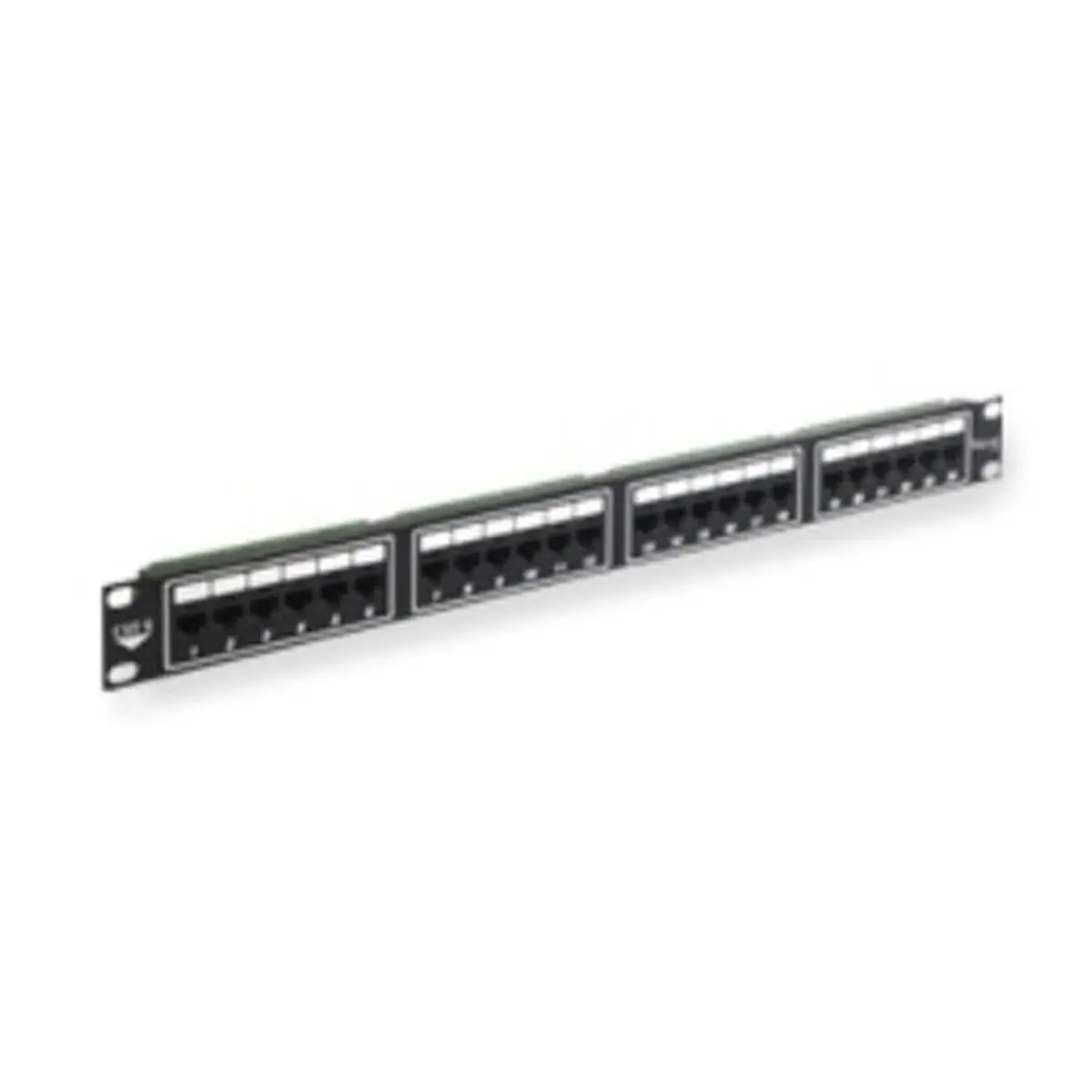 RMS 24-Port Cat 6 110 IDC Punch Patch Panel for Engineering & Commercial Use, 19"-Rack Mount, Horizontal Layout, Quick Termination, Universal Label