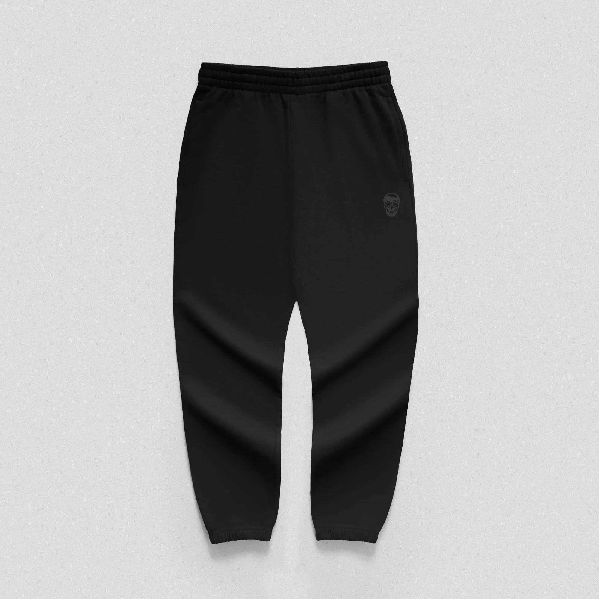 Gymreapers Heavyweight Joggers Durable Breathable Antibacterial Sports Pants with Zipper Pockets Flexible Fit Textured Logo