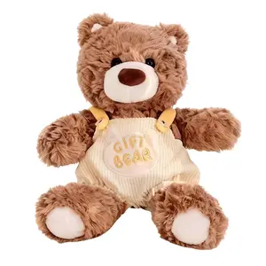 Overalls Teddy Bear Plush Cute Workwear Vibes Unique Gift for Him Boyfriend Dad valentine gift for gf  teddy bears for gf stuffed animal for bf Plushies