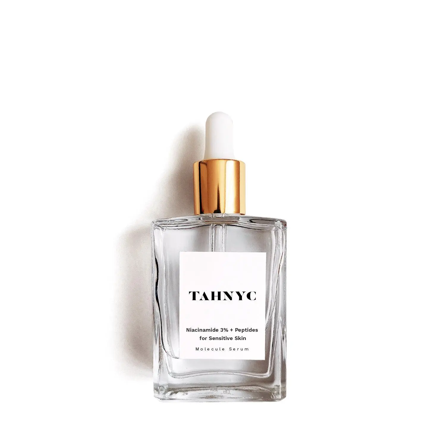 TAHNYC 3% Niacinamide + Peptides Plant-Based Repairing Serum, Redness & Rosacea Relief for Sensitive/Oily Skin, Filler-Free Vegan Acne Support Formula, 1 fl oz (30ml), Skin Repair, Sensitive Skin
