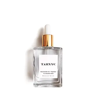 TAHNYC Niacinamide 3% + Peptides Skincare Serum, 30g Vegan Plant-Based Blend, Rosacea & Redness-Reducing Formula for Sensitive Skin, Acne Support, Retinol-Compatible