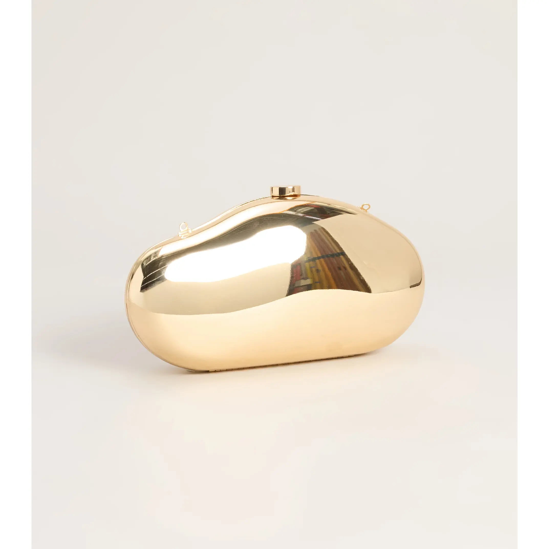 Sleek Sculptural Hardcase Clutch