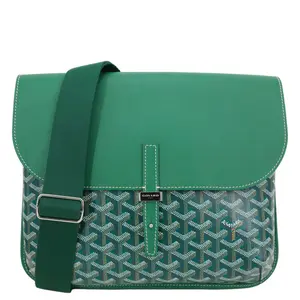 Pre-owned Goyard Canvas Messenger Bags Coursier Messenger Bag Green