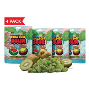 Final Boss Sour Watermelon Kiwis – Level 3 Drop | Real Fruit, Extreme Sour Powder | 1-Pack or 4-Pack