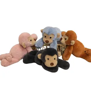 Cute Smudge Monkey Plush Toy Doll, Soft Stuffed Animal, Long Fur Non-Falling Hair, Soft Comfortable Sofa Pillow Bed Headrest, Gift for Kids, Cuddly Stuffed Animal