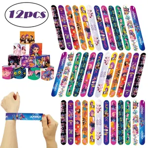 12/24/36/48pcs Kpop Demon Hunters Slap Bracelets arty Favors Snap Bracelets Christmas Party Decorations Children's Gifts