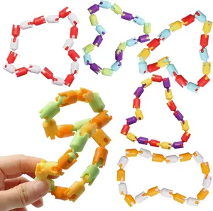 Easter Basket Stuffers | 6pc Multicolored Fidget Toys for Kids And Adults - Best Sensory Items for Autism, Relaxation, Stress, Decompression Toy - Chain Spinner Alternative Gift