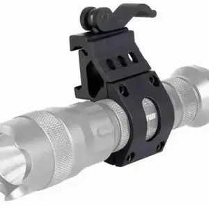 Handheld Light Aluminum Alloy Bracket, 25.4mm Handheld Light Tube Clamp, 45-Degree Side-Mounted Handheld Light Holder, Laser Stand, Scope Mount