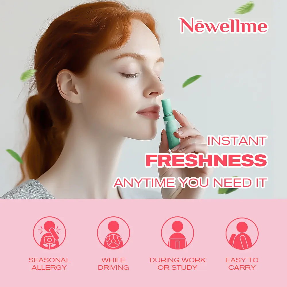 Wake Up with Newellme Nose Stick | Breathe in Essential Oils for Instant Relief & Clarity