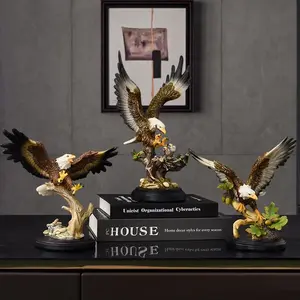 Eagle Design Resin Ornament, 12pcs/set Creative Desktop Decoration, Decorative Sculpture for Home Office Desktop, Gift for Fans of Artistic Home Decor