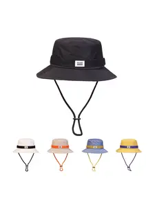 Unisex Summer Beach Hat, Casual Outdoor Sun Protection Headwear, Fashion Embroidered Design Fisherman Hat, Suitable for Men & Women