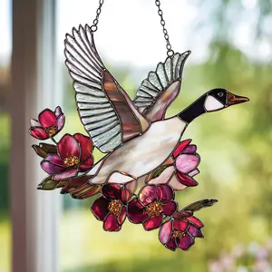 Swan Suncatcher Stained Glass Pattern, Home Decor
