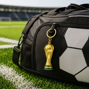 MINISO FIFA World Cup 2026 Series 60mm 3D Trophy Keychain, Collectible Soccer Fan Bag Charm