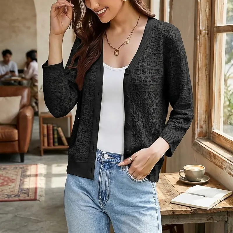 crochet crop top sweater - TikTok Shop