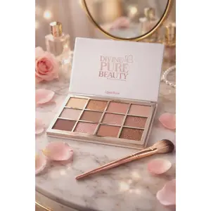 Divine Pure Beauty Multicolor Eyeshadow Palette - Matte, Long-Lasting Cosmetic Eye Makeup for Daily and Evening Looks