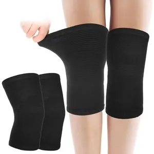 AOZUO Bamboo Knee Sleeve, Elastic Compression Knee Brace Breathable Knee Pads Leg Sleeves Thicken Thermal Knee Braces Relieve Knee Pain Knee Sleeves for Men Women Ski Cycling Dance Running