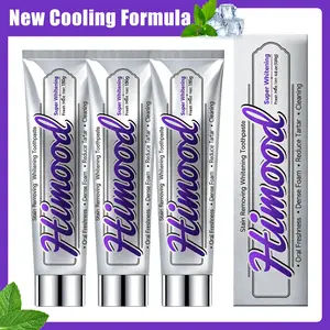 【Summer Deals】Himood Natural Whitening Toothpaste, Fluoride Free Anti-Cavity Toothpaste with Zinc Citrate & Mint Extract, Fresh Breath, Plaque & Tartar Control for Daily Oral Care