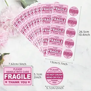 Fragile Handling and Notification Label Sticker - Pack of 100 christmas gift