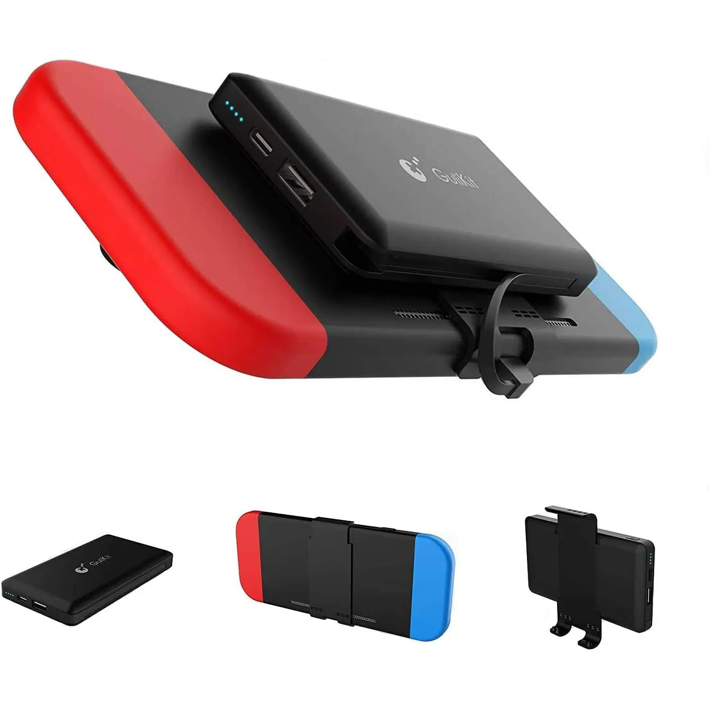 10000mAh Compact Portable Power Bank - 5V/3A Fast Charging Rechargeable Battery Pack with Cable, Game Accessory for Mobile Devices, Nintendo Switch, Device Protection, On the Road & Everyday Carry Electronics Accessory