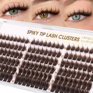 Comic Style False Eyelashes with Tips, Manga Lash Extension, Fairy Style, Spider Style, Volume Lash Extensions, Volume Cluster Lashes, CD Curl, Fine Fiber Single Lash 10-18mm