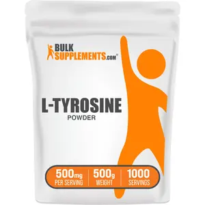 BulkSupplements - L-Tyrosine Powder - Cognitive Support - Exercise Performance - 100g-1kg - 500mg per Serving