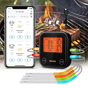 INKIRD meat thermometer, 1 Bluetooth kitchen thermometer, WIFI instant reading, suitable for cooking,temperature alarm, kitchen utensils,Grill Measurement Accuracy Lcd Screen Portable