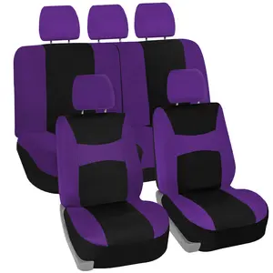 Light & Breezy Flat Cloth Seat Covers - Full Set Purple