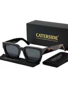 Unisex Vintage Trendy Full Rim Sunglasses, Retro Casual Tinted Lens Sunglasses for Everyday Use, Fashion Accessories for Outdoor Activities