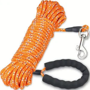 Reflective Long Dog Leash for Large Medium Small Dogs Walking Playing Camping or Training in Yard Outdoor