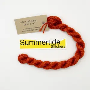 Silk & Ivory 180 Salsa Needlepoint Thread Silk and Wool Blend 13 Mesh