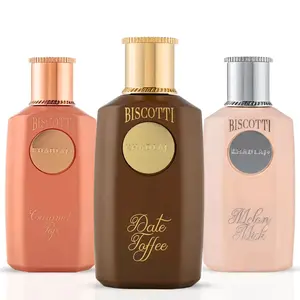 Biscotti Melon Misk, Date Toffee & Caramel Pop Eau de Parfum Sprays 100ml (3.4 oz) by Khadlaj (Bundle)