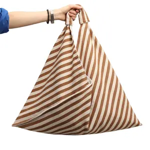 RIVERICH Oversized Triangle Canvas Tote Bag for Women, Y2K Alternative Soft Grunge Aesthetic, Large Hobo Shoulder Bag for Beach, Shopping, Hohemian Work Bag, Minimalist Design Pairs Efortlessly with Your Outfits