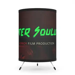 Sinyster Soulutions Studios Tripod Lamp with High-Res Printed Shade, US\CA plug