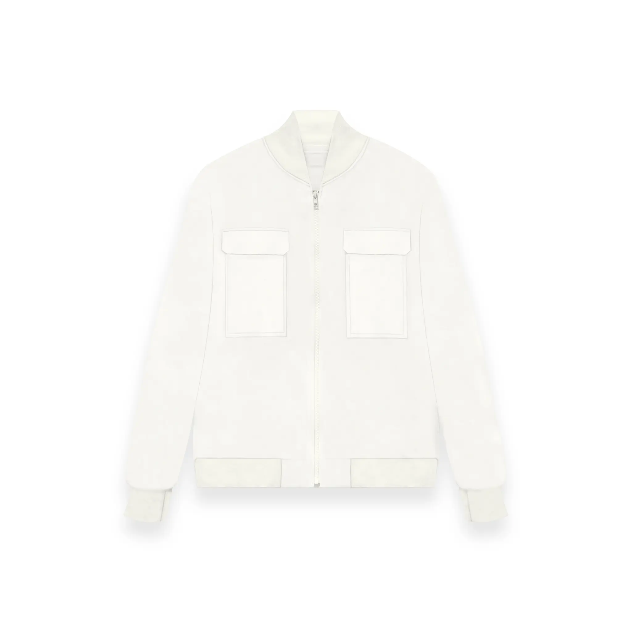 Men's Premium Linen Bomber Jacket - Offwhite, Versatile and Comfortable Design, Ideal for Chill Weather