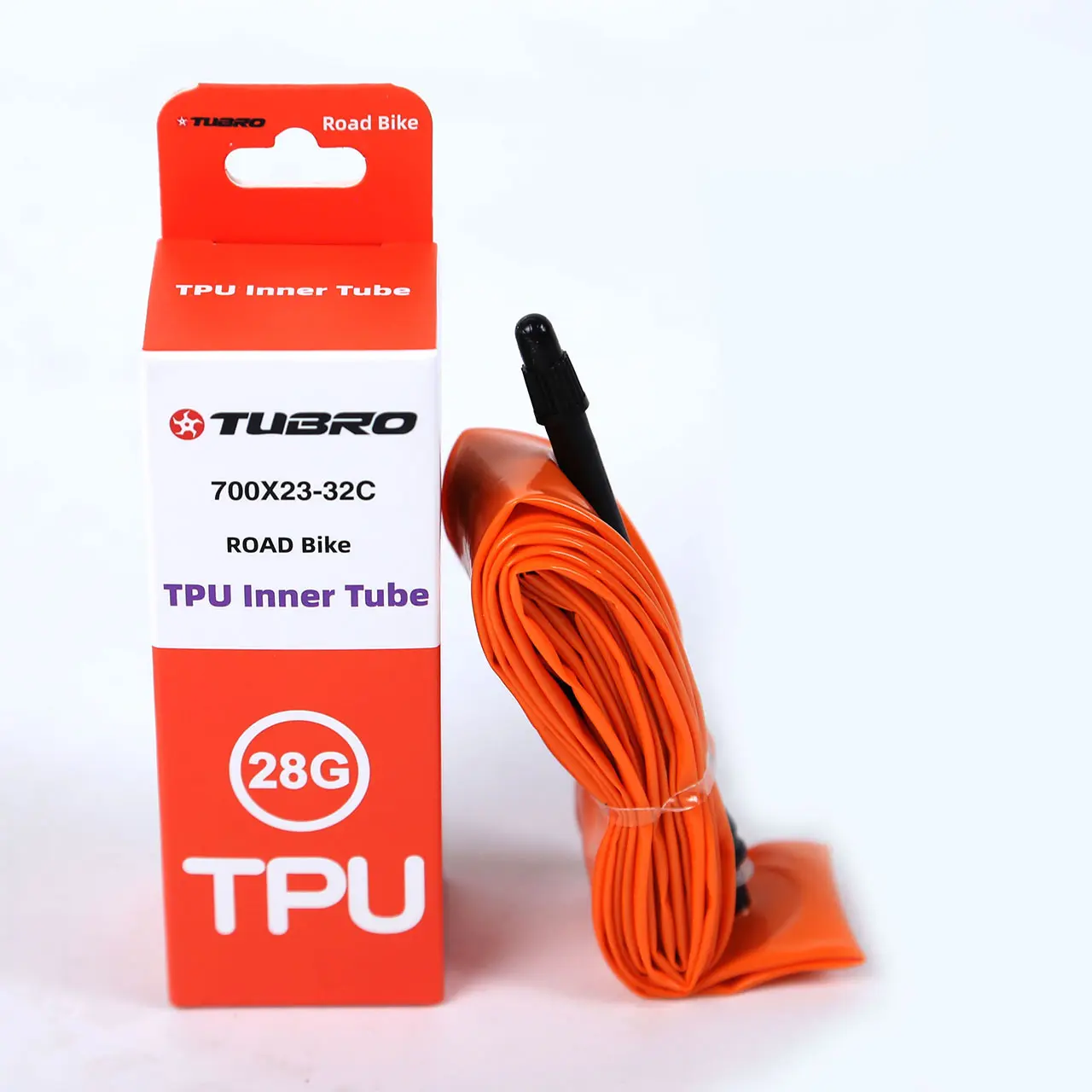 Ultra-Light TPU Road Bike Inner Tube - 1 Inner Tube, 700x23/32c, FV Presta Valve 65Mm/85Mm, 28g, Compact Carry for Road Cycling, Race Bikes, Training, All Seasons