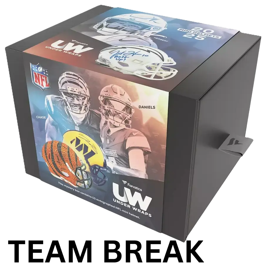2025 Fanatics Under Wraps NFL Mini Helmet (Single Mystery Box - Team Break)