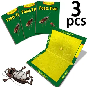 Large Pest Control Traps, Cockroach Killer, Cockroach Exterminator, Cockroach Solution, Strong Adhesive Mouse Boards, Indoor Outdoor Kitchen Garden Use, Safe Non-Toxic, No Power Needed, No Bait Included