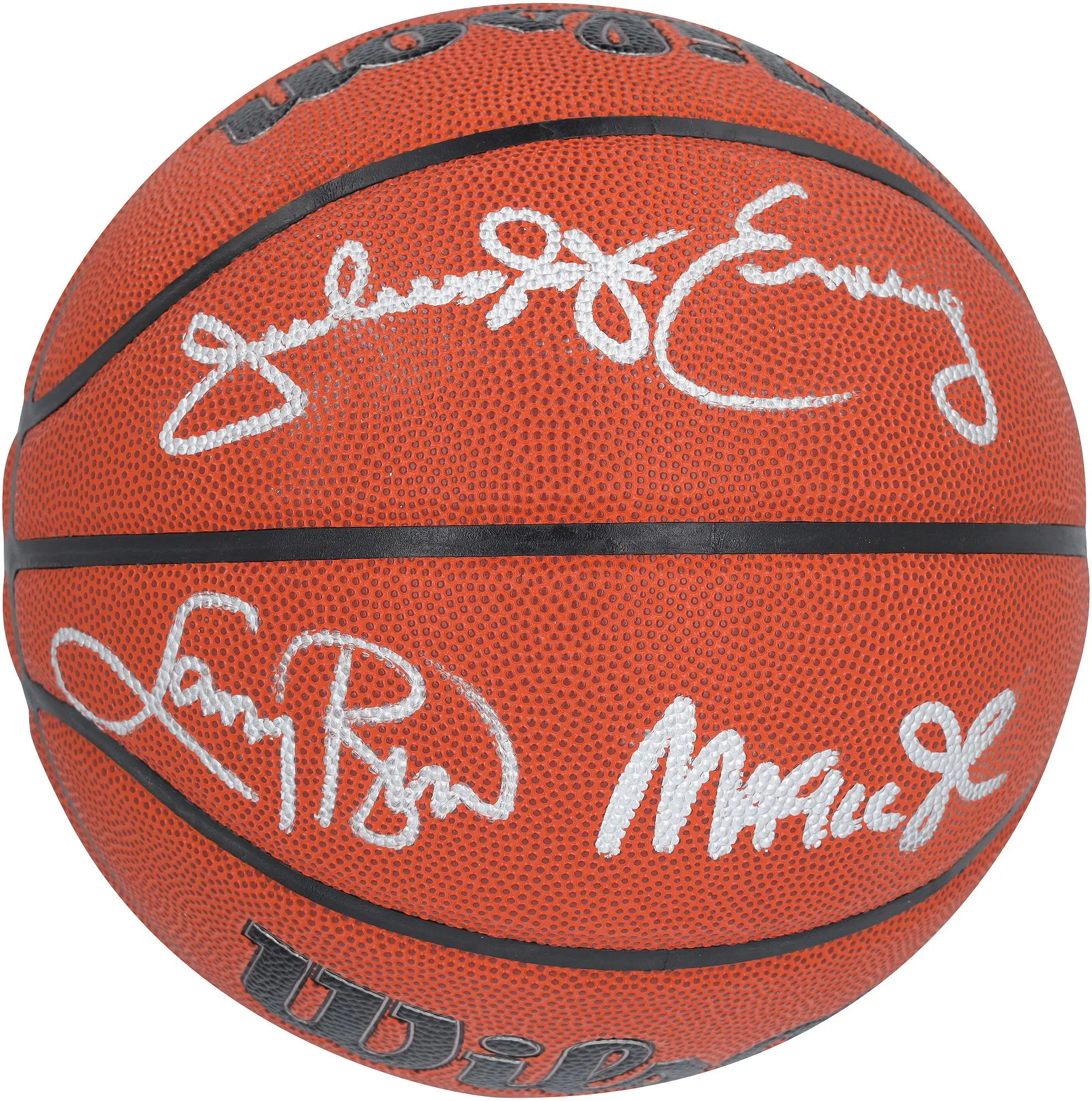 Larry Bird, Magic Johnson & Julius Erving Autographed Wilson Basketball - Fanatics Authentic Certified
