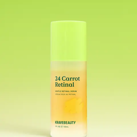 KraveBeauty 24 Carrot Retinal - Gentle Beginner-Friendly Retinal Serum, Promotes Cell Turnover to Help Improve Skin Tone, Texture, and Fine Lines