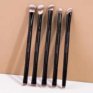 MAANGE 5pcs Dual-ended Eye Makeup Brushes, Eyeshadow Brush Set, Professional Makeup Tools for Precise Application, Essential Beauty Accessories for Artists, Makeup Accessories Gifts for Friends