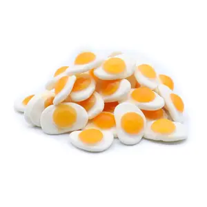 Mini Fried Egg Gummies - Fruity flavored gummies Bulk Candy Snack Sweet in Clear Packaging Soft Fruit