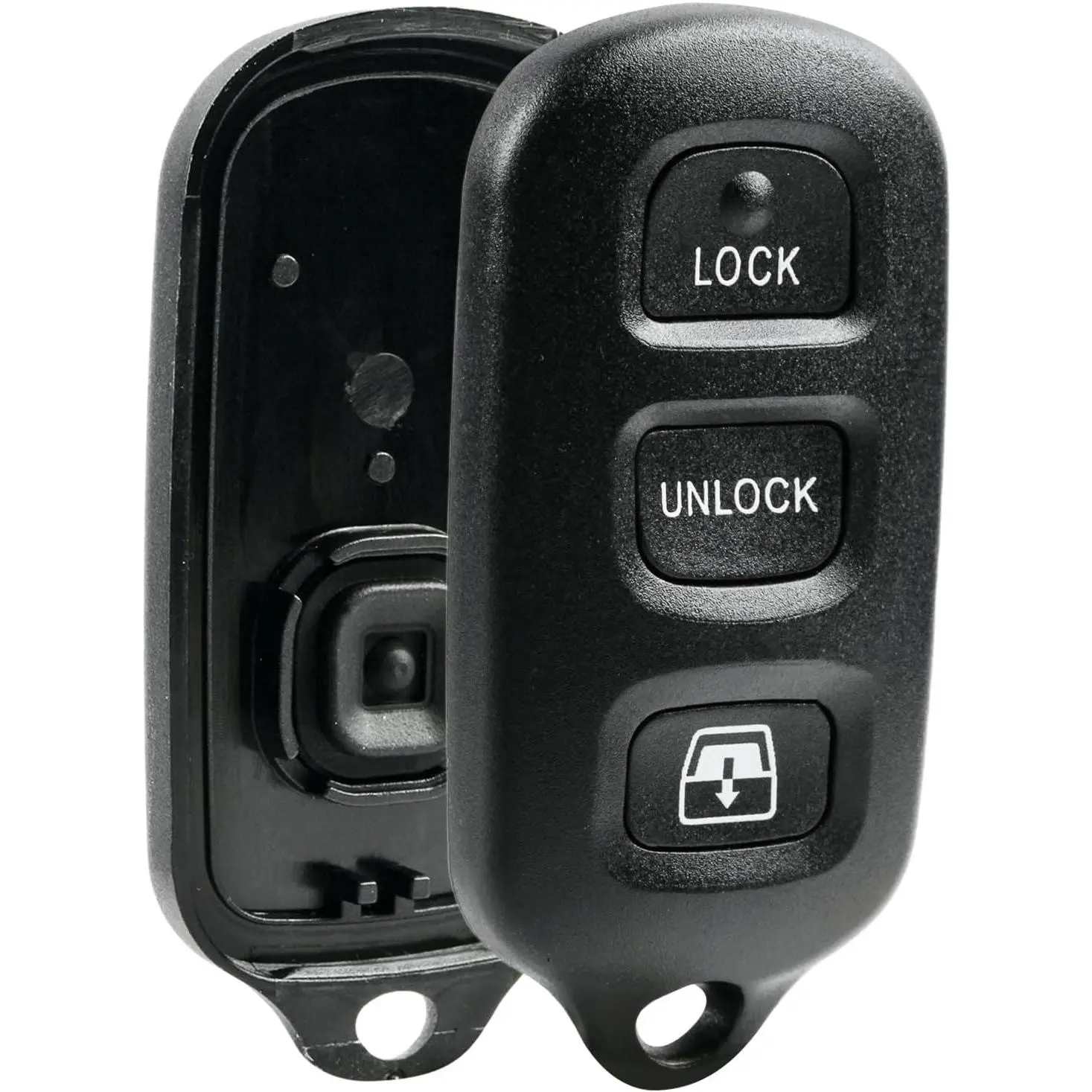 Car Key Protector, Keyless Entry Key Fob Shell Case & Pad for Toyota 1999-2009 4Runner, 2001-2008 Sequoia