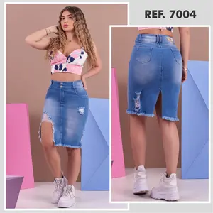 7004 100%  Authentic Colombian Push Up SKIRT