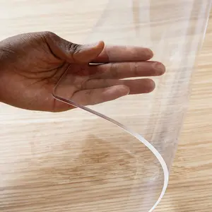 2.0mm Reinforced Transparent PVC Table Protector by ZUINJIAJU - Waterproof, Oil-Proof, Heat-Resistant, Tear-Resistant for Farmhouse, Bistro, Office Desk #tiktokshop outdoorfun