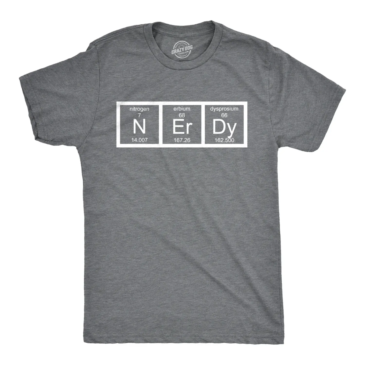 Nerdy Periodic Table T Shirt Funny Science Shirts Mens Mens Funny T Shirts Cool Vintage Fashion T-Shirt Gift Classic Menswear Science Apparel for Men Funny Nerd Short Sleeve Novelty Tees for Guys Light Grey